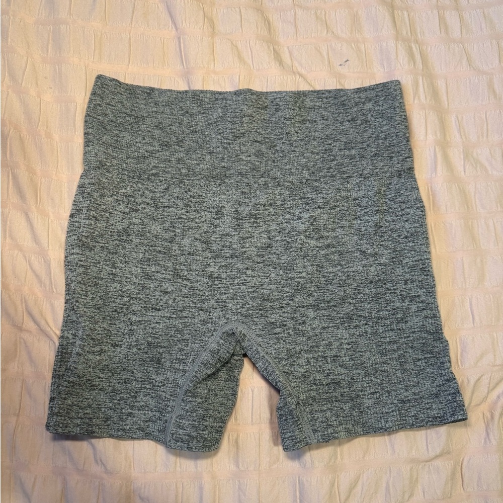 Colsie Ribbed High Waisted Biker Shorts